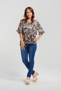 SEDUCE SENNA TOP - NAVY FLORA