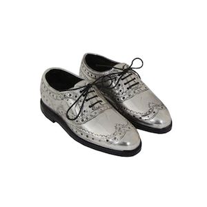 French Country Pair Brogues W/ Wooden Base