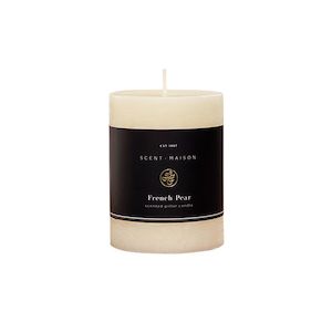 French Country Maison Pillar Candle - French Pear 3x4"