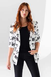 Lisette Eleanor Jacket - Black/white