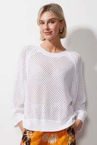 Z&p Holey Top - White