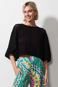 Z&p Holey Shrug - Black