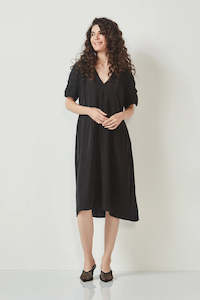 GLIDE KAHLO DRESS - BLACK