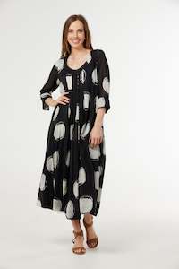 AU HASARD D'UN VOYAGE NOIR CHIC DRESS - NOIR CHIC