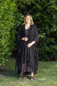 DEEANNE HOBBS SIENA KIMONO - BLACK