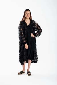 Deeanne Hobbs Dust Me Jacket - Black Daisy