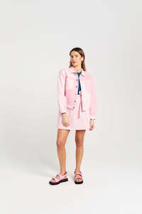 THING THING LEAGUE JACKET - CANDY FLOSS