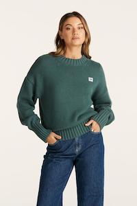 LEE MAYA KNIT SWEATER - FOREST