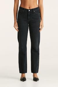 Lee Mid Slim Straight - Black Drift