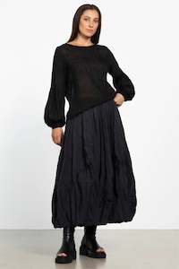 REPERTOIRE CHIKA PLEAT SKIRT - BLACK