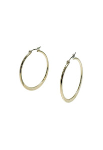 Gregory Ladner Oval Hoop Earring - Rhodium