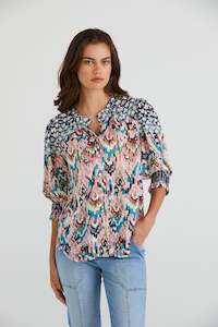 Lania: LANIA MADRAS SHIRT - INK