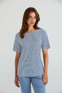 LANIA BONNIE TOP - STEEL STRIPE