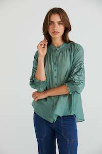 LANIA GRACE SHIRT - SAGE