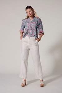 LOOBIES STORY RAVELLO SHIRT - AQUA MULTI