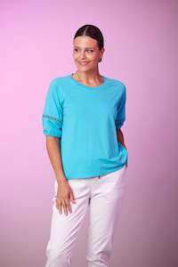 NEWPORT TRISTAN TEE - AQUA