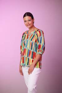 NEWPORT CANOPY BLOUSE - CANOPY PRINT