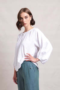 Siren: NERIS BAUBLES TOP - WHITE