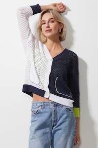 Z&p Holey Cardi - Sailor