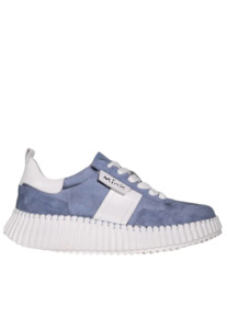 Minx Racer - Denim Satin Suede