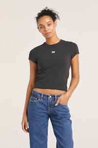 LEE ESSENTIAL RIB TEE - TIMELESS BLACK