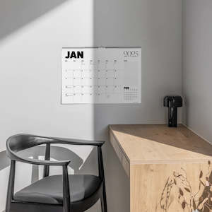 Non-store-based: 2025 MONTHLY WALL PLANNER