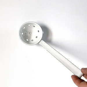 ENAMEL SLOTTED LADLE