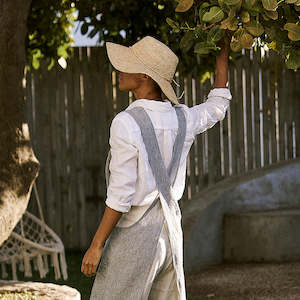 Linen Artist Apron | Grey