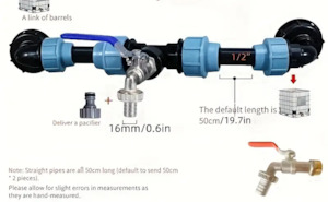 IBC Tank Connector Kit 15mm