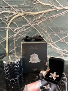 Côte Noire Herringbone Candle Scarf Set - Pink Champagne