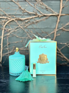 Côte Noire Tiffany Blue Grand Art Deco Candle