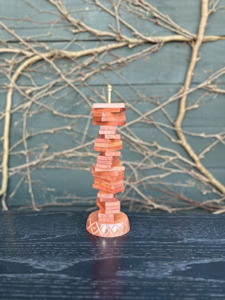 Wooden Domino Stand Set