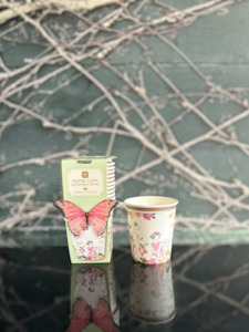 Truly Fairy Paper cups with butterfly trimm pk12