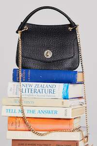 Kathryn Bag - Black Bubble Leather