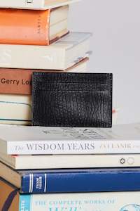 Womenswear: Card Holder - Black Bubble Leather