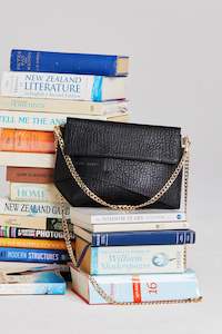 Womenswear: Annastasia Bag - Black Bubble Leather