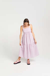 Womenswear: Zigger Dress - Lilac Fuchsia