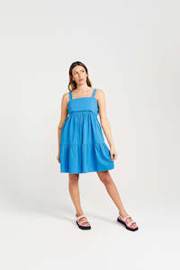 Womenswear: Zigged Dress - Marine