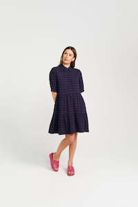 Womenswear: Nova Dress - Navy Check