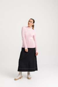 Womenswear: Mock Neck Longsleeve - Sale - Blush