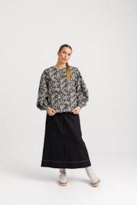 Womenswear: Billow Top - Sale - Dark Ditsy