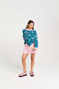 Womenswear: Rosie Jumper - Teal Candy