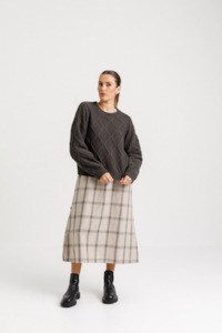 Womenswear: Shackle Jumper - Sale - Charcoal