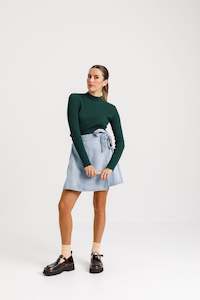 Womenswear: Mock Neck Longsleeve - Sale - Forest