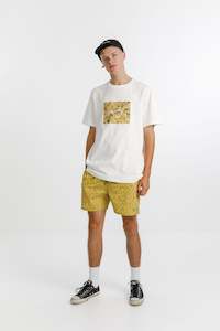 Naut short - Sale - Mustard with Hem Embroidery