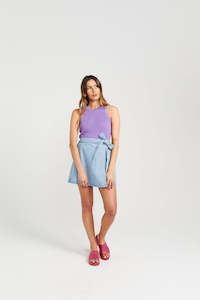 Womenswear: Lib Skirt - Stone Wash Denim