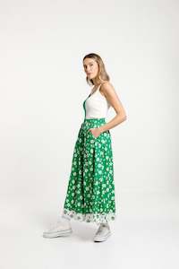 Womenswear: Lucia Skirt - Sale - Green/White Garden