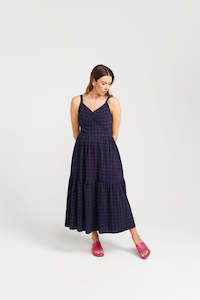 Womenswear: Sweet Ziggy Dress - Navy Check