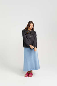 Womenswear: Remark Jacket - Black Flora