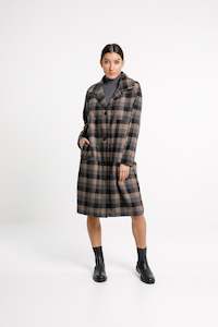 Womenswear: Quinn Coat - Sale - Ash Plaid